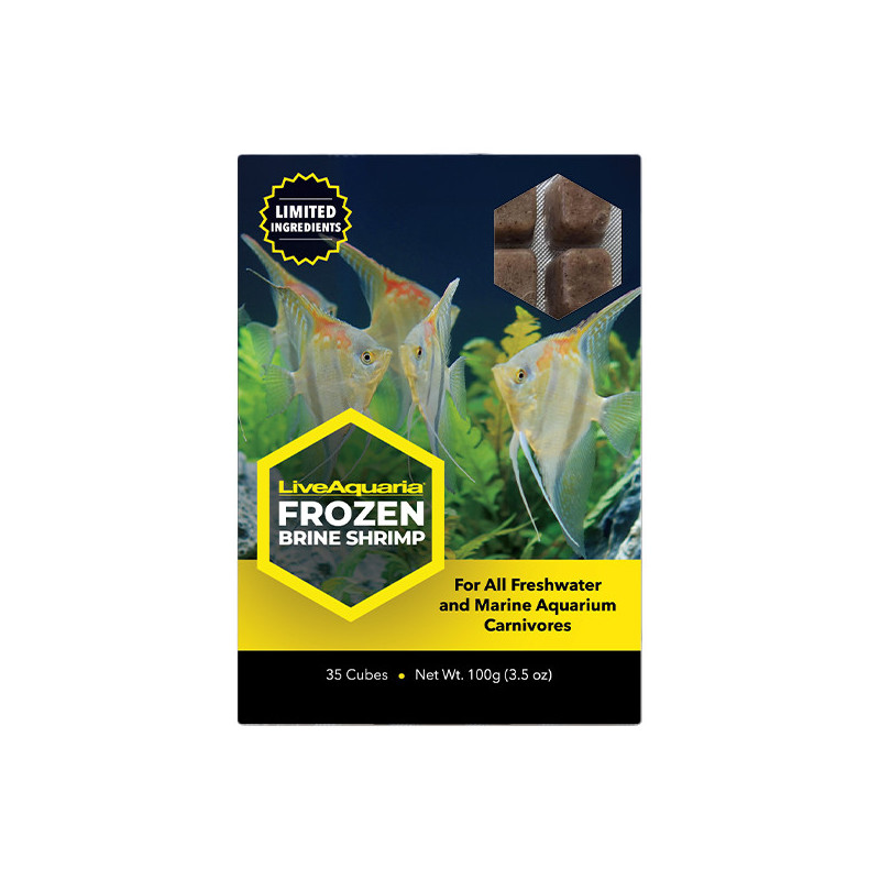 LiveAquaria® Frozen Brine Shrimp - 3.5 oz Cubes