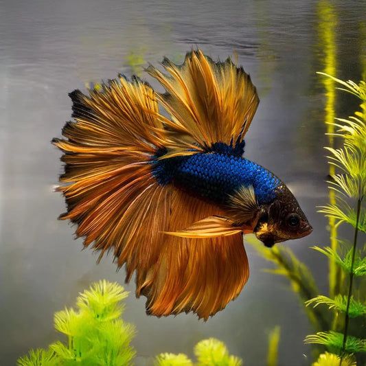 Blue Mustard Gas Betta - Male