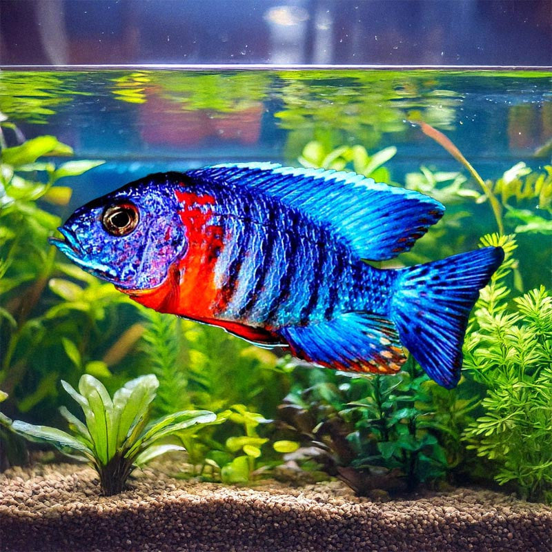RED SHOULDER PEACOCK CICHLID