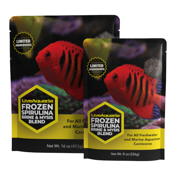 Frozen Spirulina Brine & Mysis Blend - Flatpacks - 10 Pack