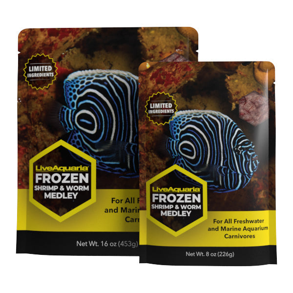 Frozen Shrimp & Worm Medley - Flatpacks - 10 Pack